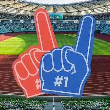 24 шт./компл., игрушки на пальчики из пенопласта, веер, красочные кроватки для мальчиков и девочек, подарок на день Святого Валентина, вечерние сувениры, игрушки, забавный реквизит для фотосессии синий