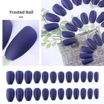 24 шт./компл., накладные ногти без полировки, носимые, легкие, нежные, матовые, балетки для ногтей в форме гроба для женщин