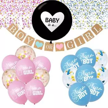 24 шт./компл. наклейки для команды мальчика, команды для девочек, стикер для голосования для мальчика или девочки для определения пола 24pcs