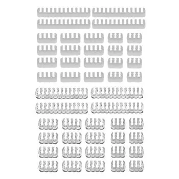 24 шт./компл. расческа для ПК-кабеля 6/8/24-контактный компьютерный кабельный менеджер зажимы с рукавами для силовых кабелей ПК 3,0-3,6 мм расчески для проводки кабелей Cream