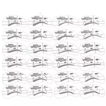 24 шт./компл. трафарет для ухода за бровями, набор для формирования бровей, сделай сам, красота, шаблон для бровей, инструмент для макияжа 24pcs