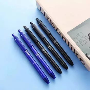 24 шт./компл. выдвижные стираемые гелевые ручки 0,5 мм шариковая ручка автоматическая моющаяся ручка сменные стержни офис школьные письменные принадлежности