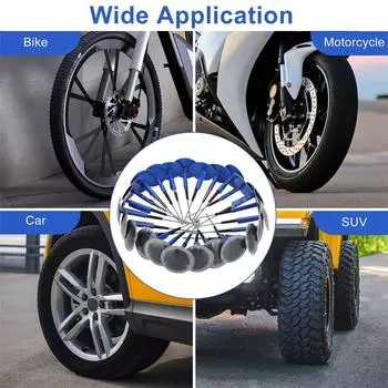 24 шт. комплект заплаток для шин 36*4 мм, набор заплаток для ремонта шин, грибовидная заплатка, резинка для ремонта проколов протектора шины