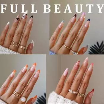 24 шт./кор. съемные накладные ногти «Балерина», носимые накладные ногти, типсы «кошачий глаз», маникюрный инструмент, накладные ногти