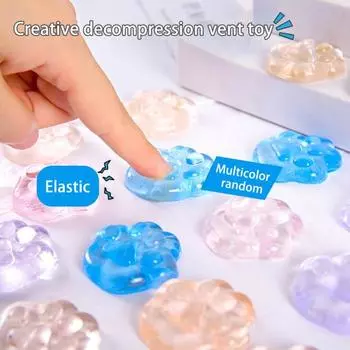 24 шт. кошачья лапа хлюпает игрушка медленный отскок гибкий TPR снятие стресса забавный котенок коготь сжимает игрушка-непоседа для детей и взрослых подарок на день рождения 24PCS