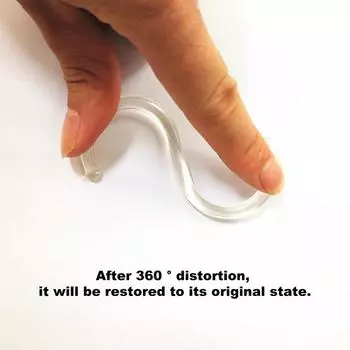 24 шт. крючки для штор C-образные, прозрачные, прочные, долговечные, карниз для штор для ванной, подвесные крючки, кольца для держателей оконных занавесок 24PCS