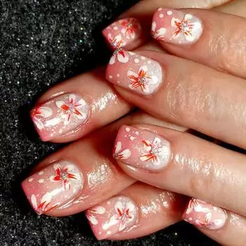 24 шт. Квадратные накладные ногти, Клей для ногтей, Французский дизайн, Искусственные ногти, Подарки для женщин, девушек