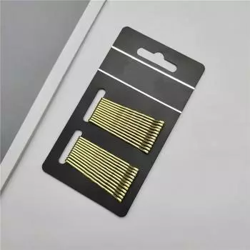 24 шт./лот женские золотые черные капельные невидимые заколки для волос вьющиеся волнистые невидимки для ежедневного использования свадебные вечерние прически gold