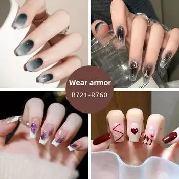 24 шт. Love Sweet Girl Temperament Nail Art ins Минималистский стиль Белые накладные ногти Без резьбы и шлифовки Готовые продукты Wear Nail