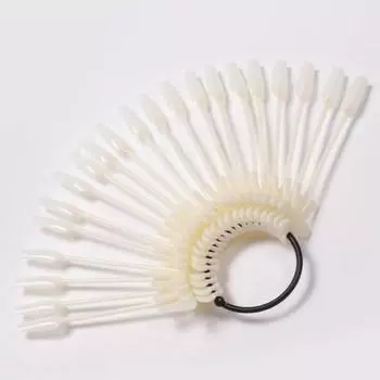 24 шт., маникюрные художественные карты, прочные, легко чистящиеся, многоразовые, модные, сделай сам, бантик, цвет ногтей для дома естественный