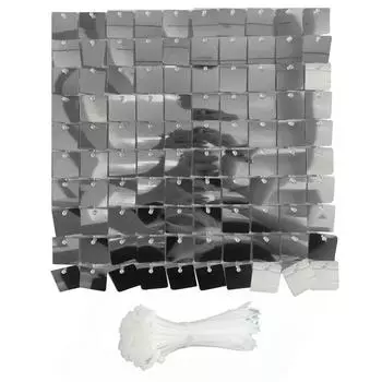 24 шт. мерцающие настенные панели полупрозрачная рамка блестящие пайетки фоновая панель для свадьбы дня рождения сцена