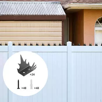 24 шт. Металлические шипы для ограждения от вторжения или украшения