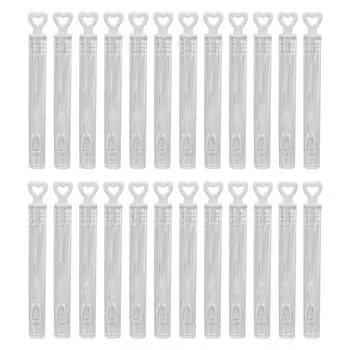 24 шт. мыльные пузыри, симпатичные, чистые цвета, любовь, самодельные, мини-пузырьки, палочки, игрушка, подарок на вечеринку