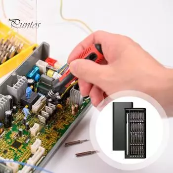 24 шт./набор магнитных прецизионных отверток с футляром для тяжелой многофункциональной электроники для компьютеров, телефонов, очков, часов, разборки B