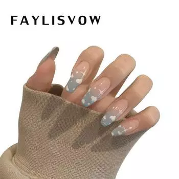 24 шт. накладные ногти с клеем, пресс на ногтях, пламенные розы, стразы, накладные ногти, летний стиль, накладные ногти, дизайн в форме сердца, инструменты для дизайна ногтей