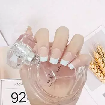24 шт. нежные накладные ногти с блестками Diy Nails Deco Fake Fingers Nail Art Women Beauty Supply