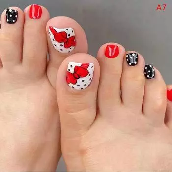 24 шт. ногтей французский несколько стилей пресс-на ногтях для женщин ногтевой дизайн