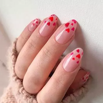 24 шт. Носите дизайн ногтей День святого Валентина часть дизайна ногтей Носите дизайн ногтей Милый любовный дизайн ногтей
