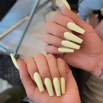 24 шт. однотонные длинные балетные серии Wear Nail False Nail Patch Nail Patch водонепроницаемые съемные