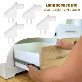 24 шт., опорные колышки для кронштейна для полки, комплект усиления мебельного ящика, устойчивый к коррозии, нержавеющий, аксессуары для поддержки полки книжного шкафа белый