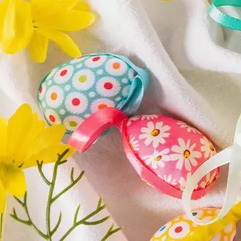 24 шт./пакет, подвеска в виде пасхального яйца, разноцветная пена, подвеска в виде яйца, счастливые пасхальные яйца, подвеска для домашнего декора, разноцветная 24pcs/bag