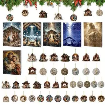 24 шт. пасхальных подвесок 2D подвесное украшение для автомобиля сумка домашний офис Иисус украшение для праздничной атмосферы повседневный декор E