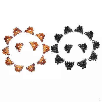 24 шт., пластиковые зажимы с мини-зажимами, инструменты для укладки волос для девочек