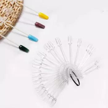 24 шт. пластина для демонстрации ногтей прочная удобная переноска PP бант DIY накладной лак для ногтей карта для домашнего хозяйства естественный