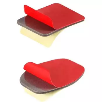 24 шт. плоские изогнутые клейкие крепления наклейки для GoPro Hero 12 11 10 9 8 Xiaomi Yi 4K SJCAM экшн-камера Go Pro аксессуары