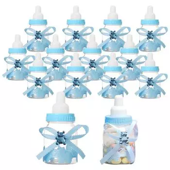 24 шт., Подарочная упаковка для конфет в виде бутылки молока, коробка для конфет, коробка для упаковки шоколада, декор на день рождения, праздничные принадлежности 4x8.9cm синий