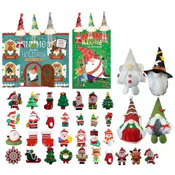 24 шт. праздничные гномы календари обратного отсчета, праздничные игрушки обратного отсчета One Size