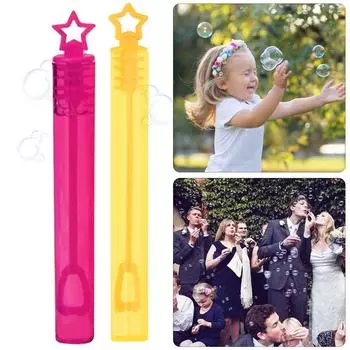 24 шт. пустая трубка для палочки, самодельные бутылки для мыльных пузырей, детская игрушка для свадебного декора (В)