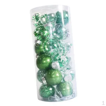 24 шт. Рождественские елочные шары, подвесные украшения, декоративные безделушки, подвески для свадеб
