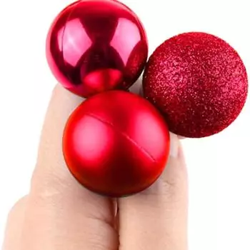 24 шт. Рождественские шары, украшения, небьющиеся рождественские украшения, набор украшений для рождественской елки, шары 3 см 1,18 дюйма