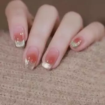 24 шт. румяна французский кошачий глаз, съемные средние и длинные Т-образные накладки для ногтей, отбеливающие живые накладки для ногтей Ins Wind