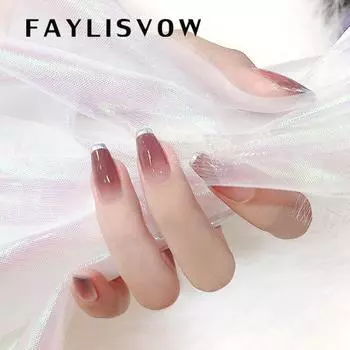 24 шт. Съемные накладные ногти, искусственные наконечники, французские накладные ногти с клеем, пресс на ногтях, однотонные цветные наконечники для ногтей, украшение для дизайна ногтей