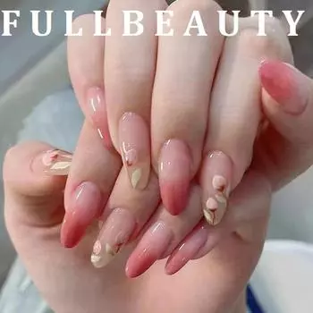 24 шт. съемные накладные ногти в стиле балерины, носимые накладные ногти, полное покрытие, длинные кончики ногтей, маникюрный инструмент, пресс на ногтях