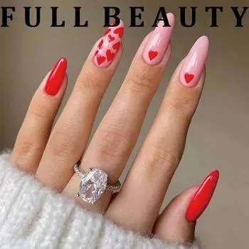 24 шт. съемные накладные ногти в стиле балерины, носимые накладные ногти, полное покрытие, длинные кончики ногтей, маникюрный инструмент, пресс на ногтях