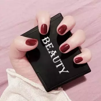 24 шт. съемные однотонные накладные ногти с короткой плоской головкой, накладные ногти с полным покрытием, накладные ногти с клеем, маникюрные инструменты