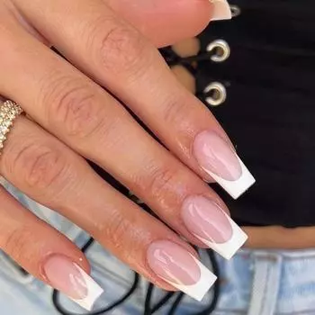 24 шт., средние и длинные квадратные ногти, накладные ногти, накладные ногти, накладные ногти, накладные ногти, накладные ногти, накладные ногти