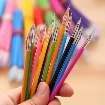 24 шт. стержня для гелевых ручек с алмазной головкой Creative Candy 12 цветов, 0,38 мм, канцелярские принадлежности для школы 24Pcs refills разноцветный