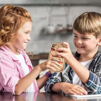 24 шт., сумка для конфет на день Святого Валентина, форма бутылки с полым сердцем любви и обратно, поздравительная открытка, закуска, шоколадный прозрачный мешочек, детский праздничный подарок