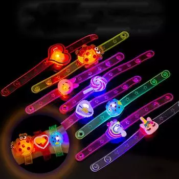 24 шт. светодиодные светящиеся забавные часы для детей, день рождения, вечеринка, детский душ, подарок, наполнитель для пиньяты, Хэллоуин, карнавал, рождественский подарок, награда 24pcs with ramdon color