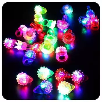 24 шт. светящиеся кольца светящиеся кольца 6 типов светящиеся DIY милый фестиваль приз игрушка детские фестивальные товары для живых блестящих колец блестящие дети взрослые