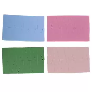 24 шт., треугольная губка для макияжа, косметическая губка для лица, косметическая губка, инструменты зелёный