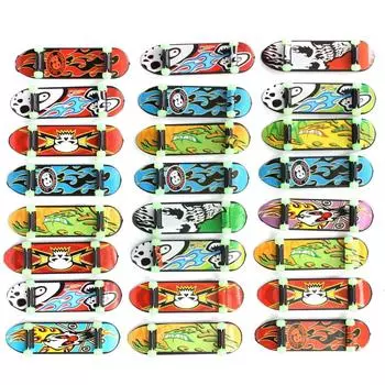 24 шт./упак. Fingerboards Finger Board Deck Skateboard Mini Kids Games Toys random color