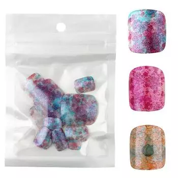 24 шт./упак., водные чернила, цветные кончики ногтей, накладные ногти, съемная крышка, сделай сам, маникюр, украшение для дизайна ногтей