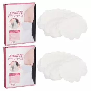 24 шт. Водонепроницаемые ультратонкие дышащие гипоаллергенные подушечки от пота подмышек