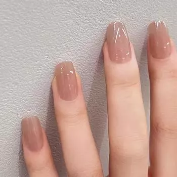 24 шт. Wear Nail Nude Перламутровый Мелкий Блестящий Дизайн Ногтей Готовый Продукт Wear Nail Art Advanced Накладная Плёнка Для Ногтей Съемный Дизайн Ногтей