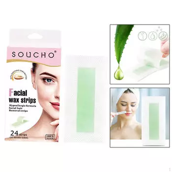 24 шт. восковые полоски для удаления волос, наклейка для протирания воском, профессиональный домашний набор, летняя холодная погода